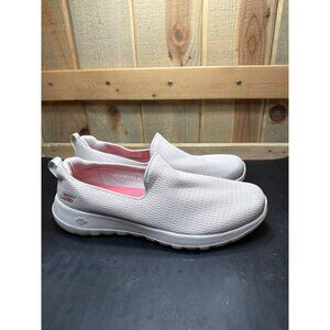 Skechers Go Walk Air Cooled Goga Mat Slip-On Sneakers Grey Womens Size 9.5